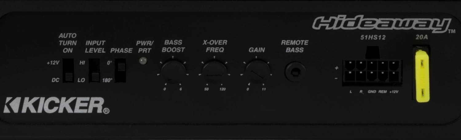 Kicker HS12 Hideaway 12-inch Powered Subwoofer Enclosure 230W RMS