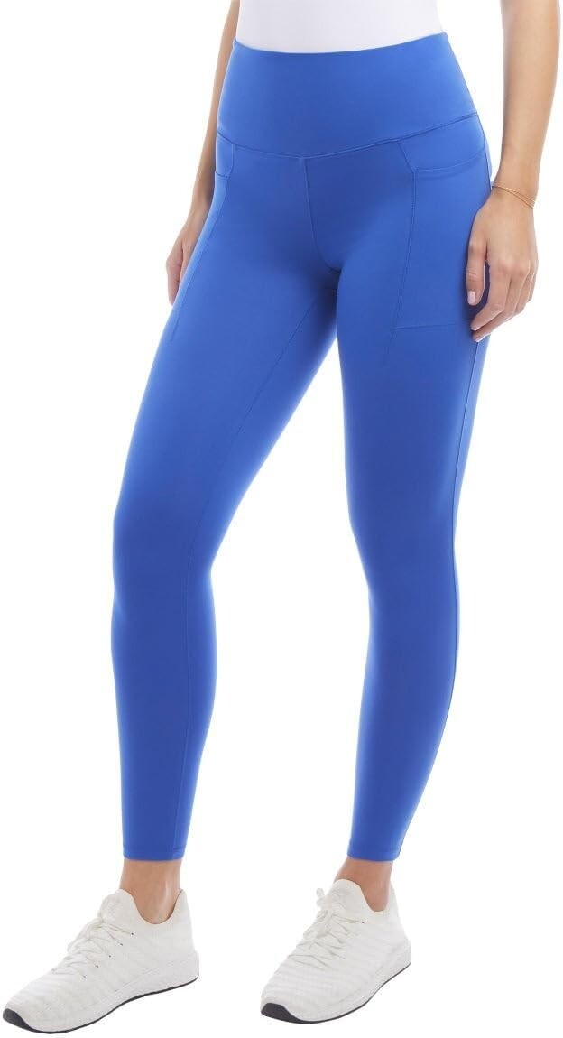Danskin Women's Lightweight Active 7/8 Legging, Dazzling Blue, Size S