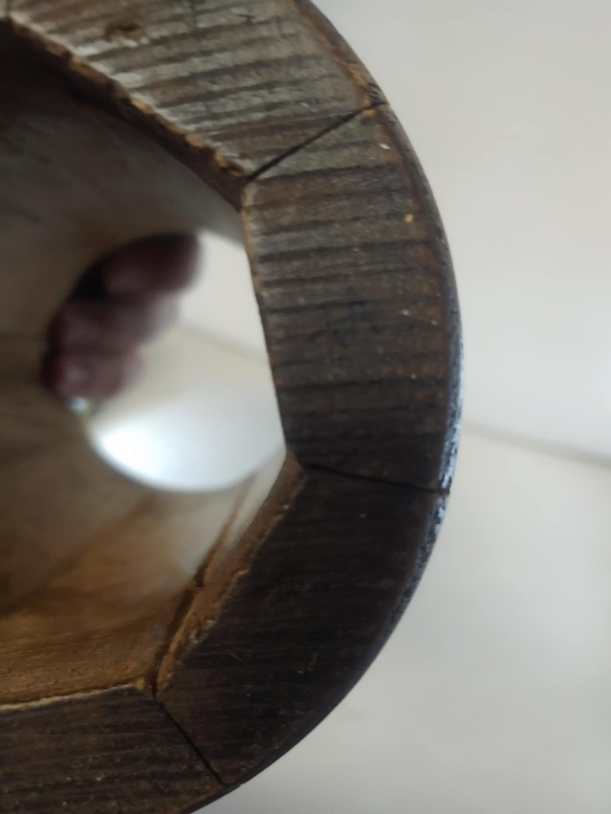 Wooden beer stein Tankard with rope handle Golden Spike No insert