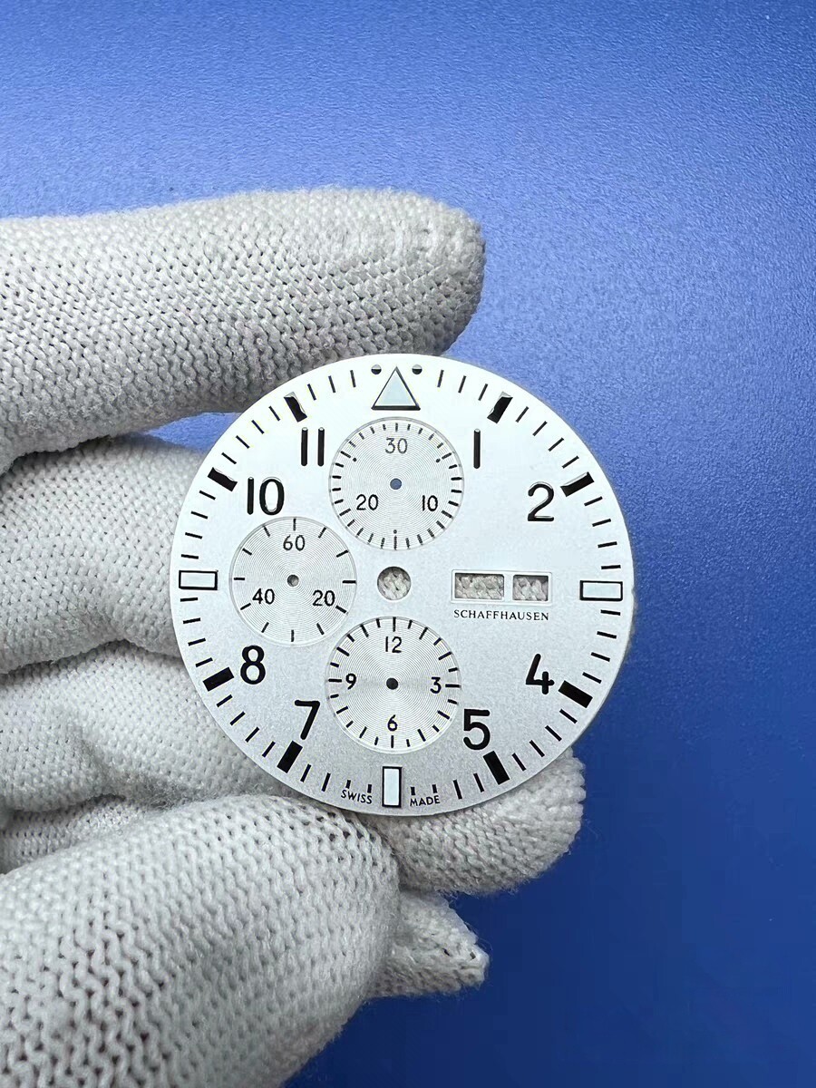 43mm Stainless Steel Watch Case With Band for IWC Pilot series ETA7750