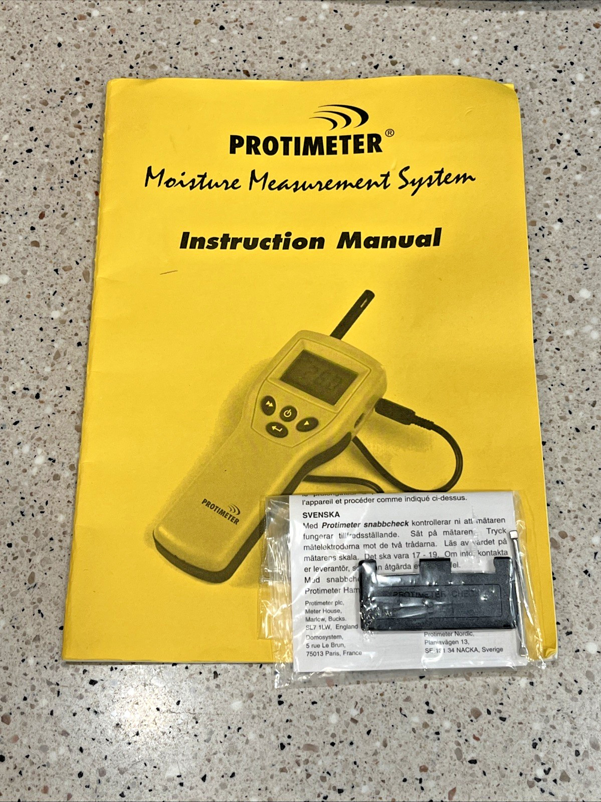 GE Protimeter MMS Moisture Measurement System W/ Accessories Excellent Condition