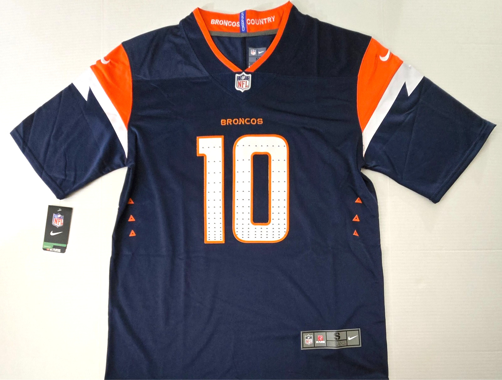 Bo Nix #10  Broncos Navy Stitched Men's Jerseys