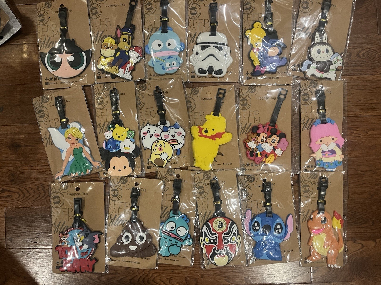 CHARACTER /ANIME LUGGAGE TAGS--BOOK BAG TAGS--GREAT STOCKING STUFFER