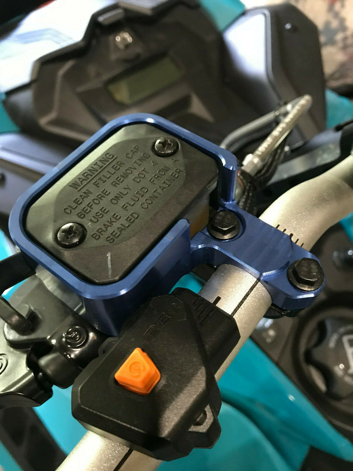 2008-2024 Ski-Doo Lynx Billet Aluminum Brake Reservoir Guard Protector ATW Ind.