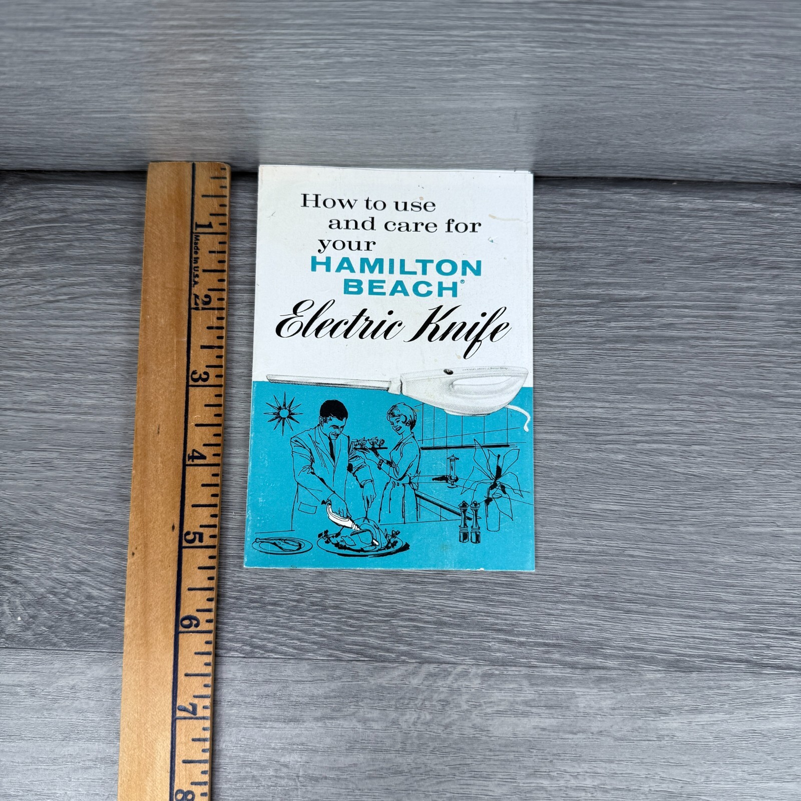 Vtg Hamilton Beach Electric Knife Brochure Pamphlet Care Use Instructions Only