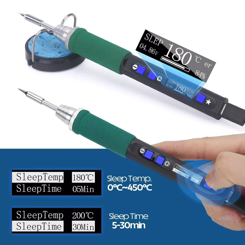 WEP 928D-IV Portable Soldering Iron Station USB C Rechargeable Car Repair Tool