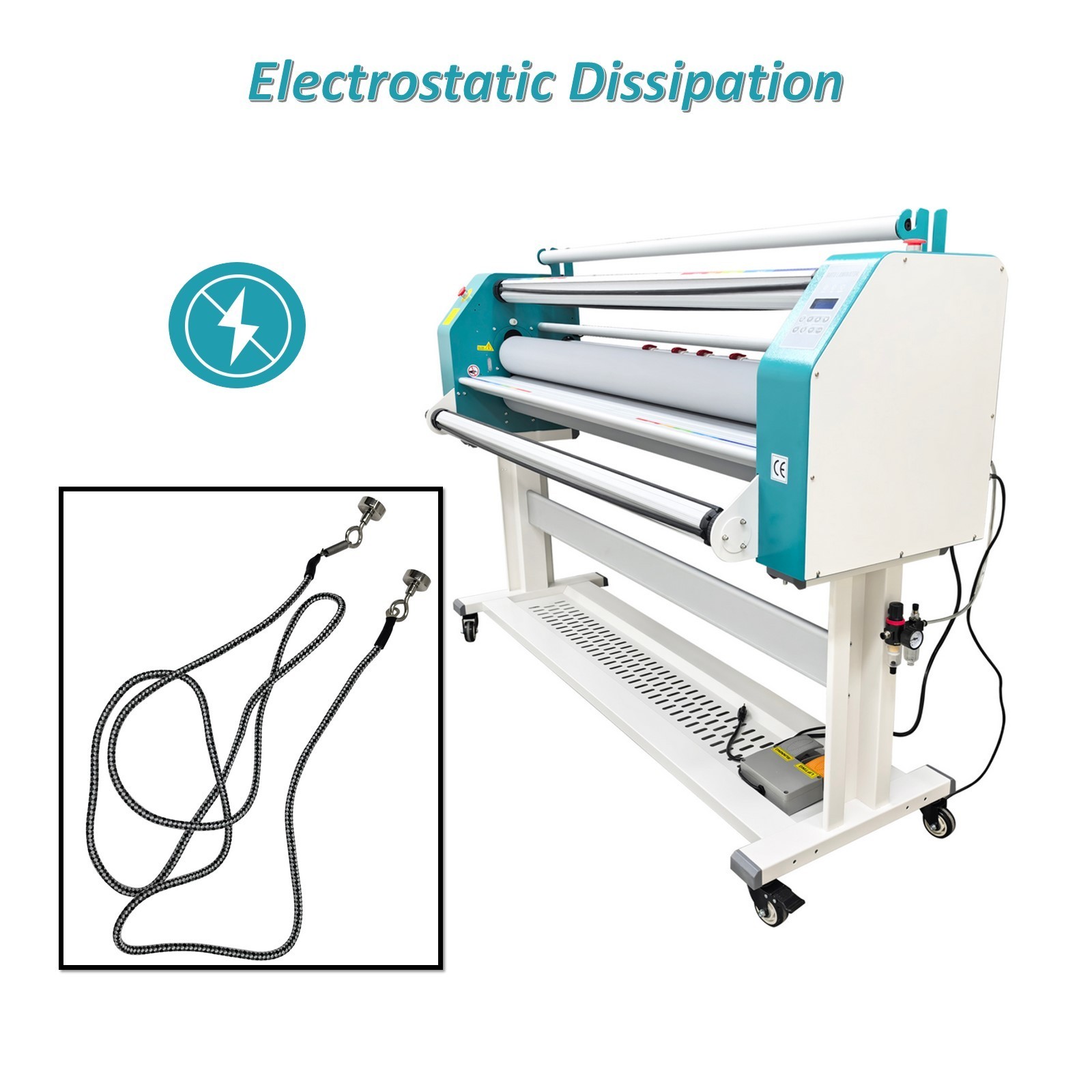 64 inch Fully Automatic Pneumatic Single-sided Laminating Machine Office 110V
