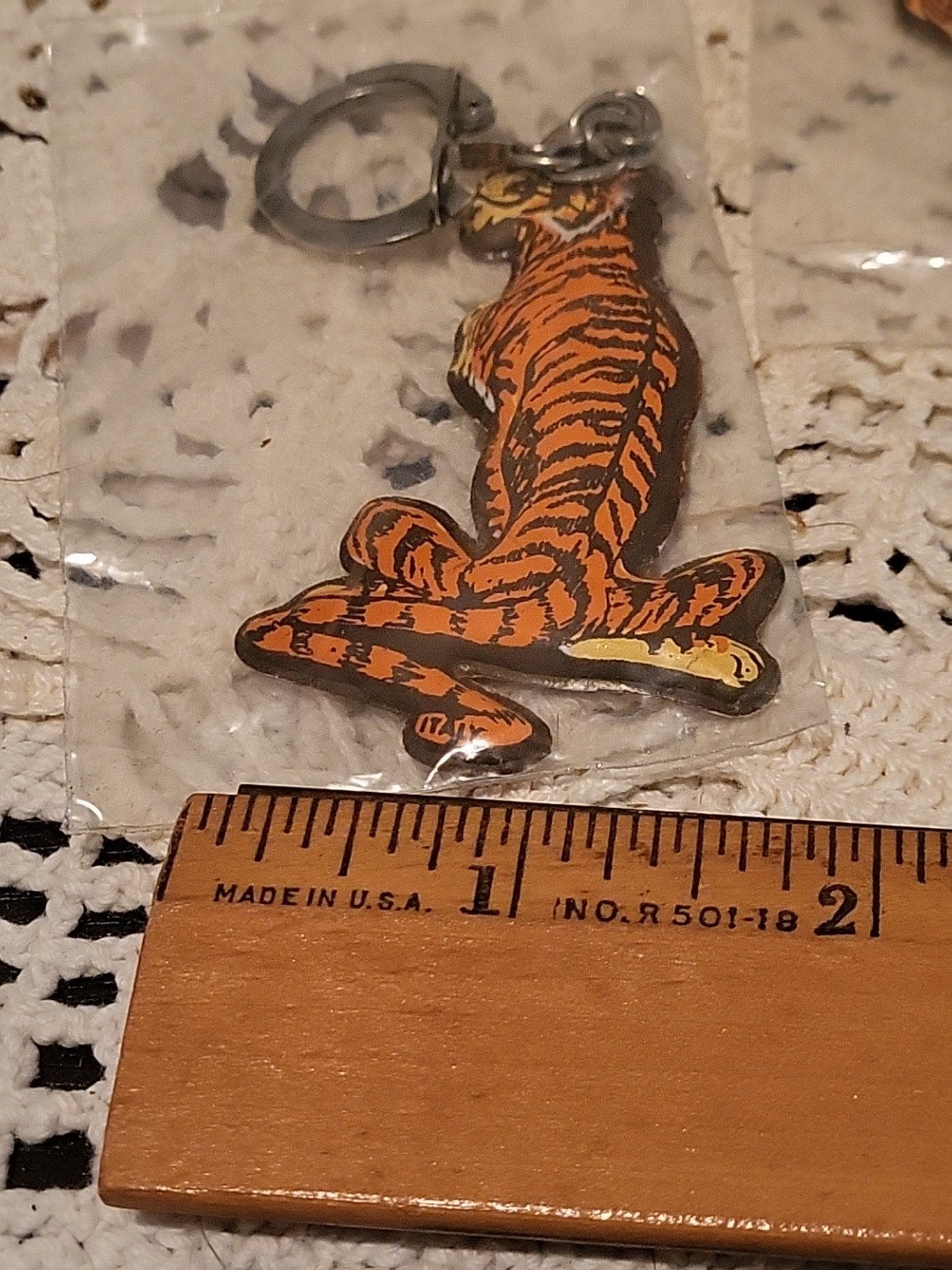 Vtg Esso Exxon Tiger in your Tank Keychains Advertising Sealed New Old Stock