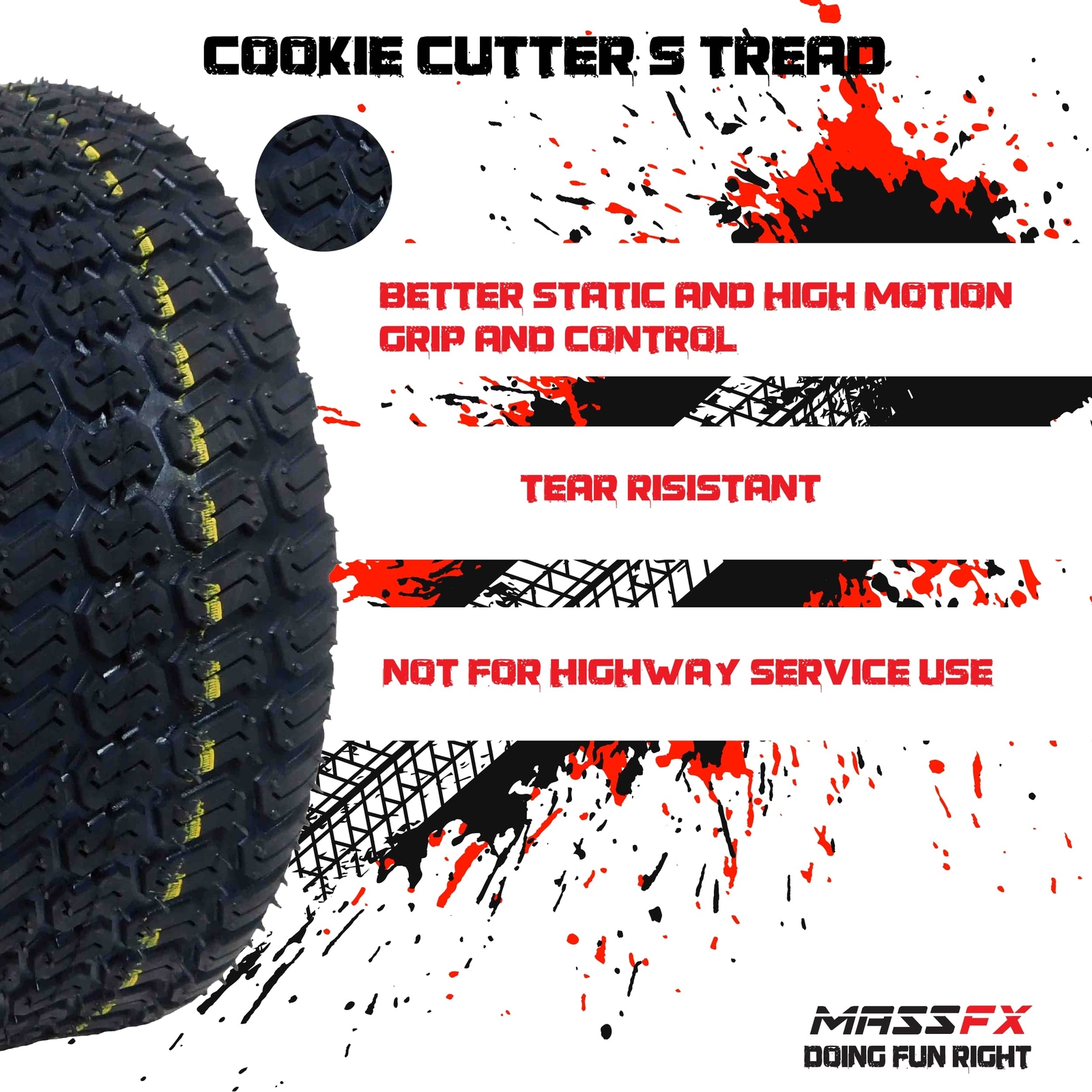 21X7-10 & 20X10-9 ATV TIRE SET (All 4 Tires) HONDA TRX 250R 250X 250EX TRX450ER