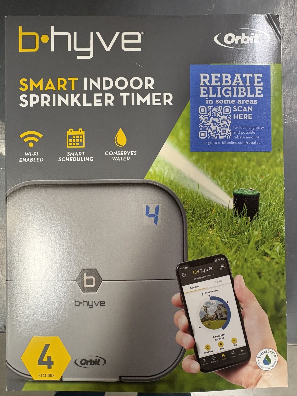 Orbit B-hyve 4-Zone Smart Indoor Sprinkler Controller - 57915