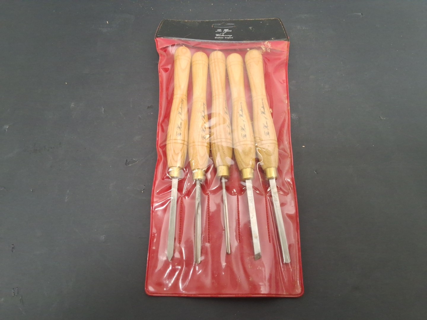 HSS Sheffield England Chisel Set of 5- EXCELLENT