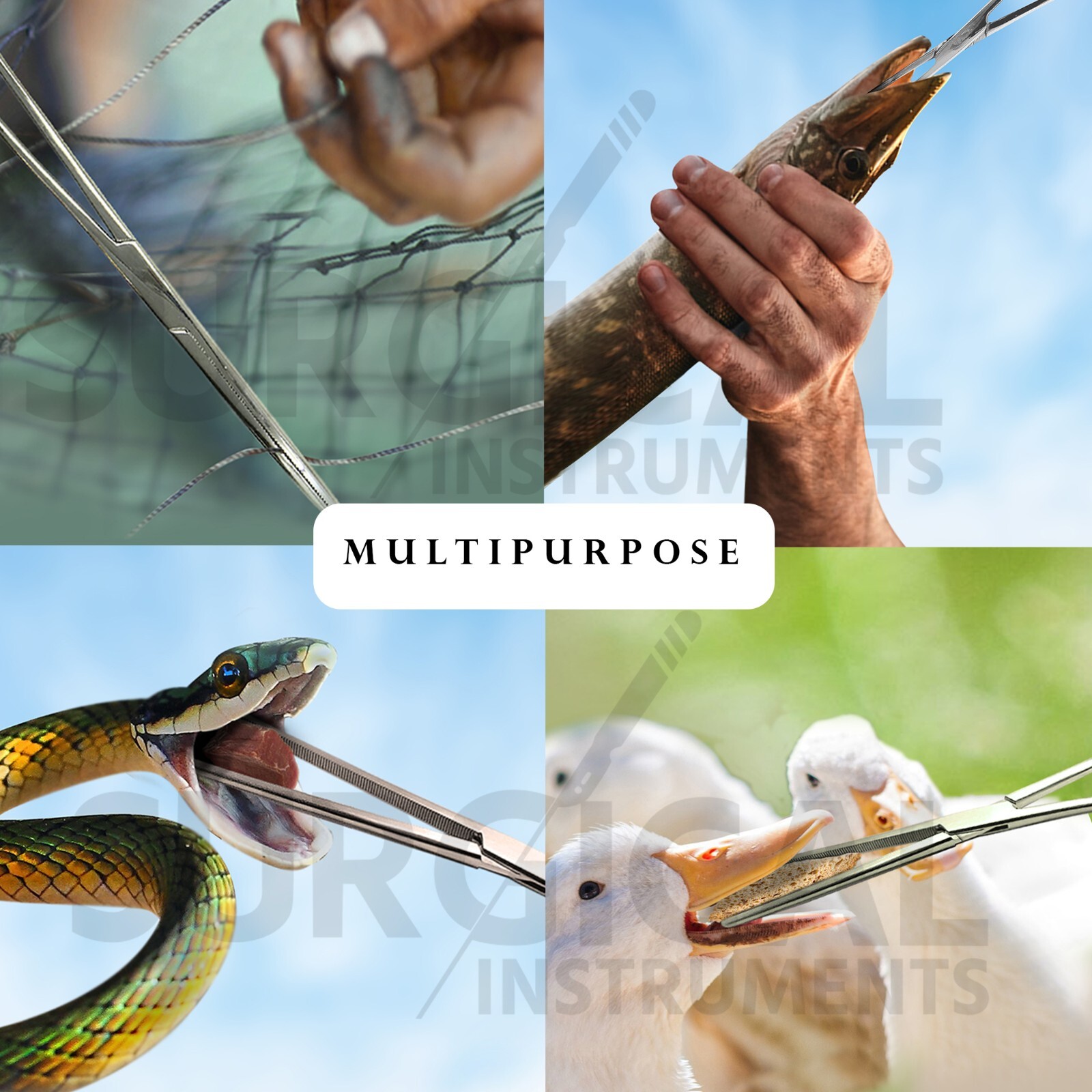 2 Pcs Set 8" Straight + Curved Hemostat Forceps Locking Clamps German Grade