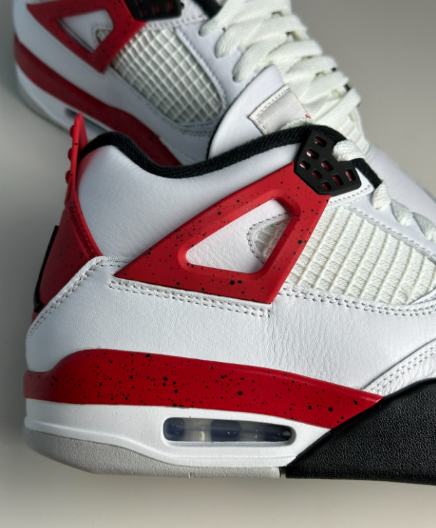 Men's Jordan 4 "Red Cement" Mid Top Retro Basketball Shoes US Size 7-12