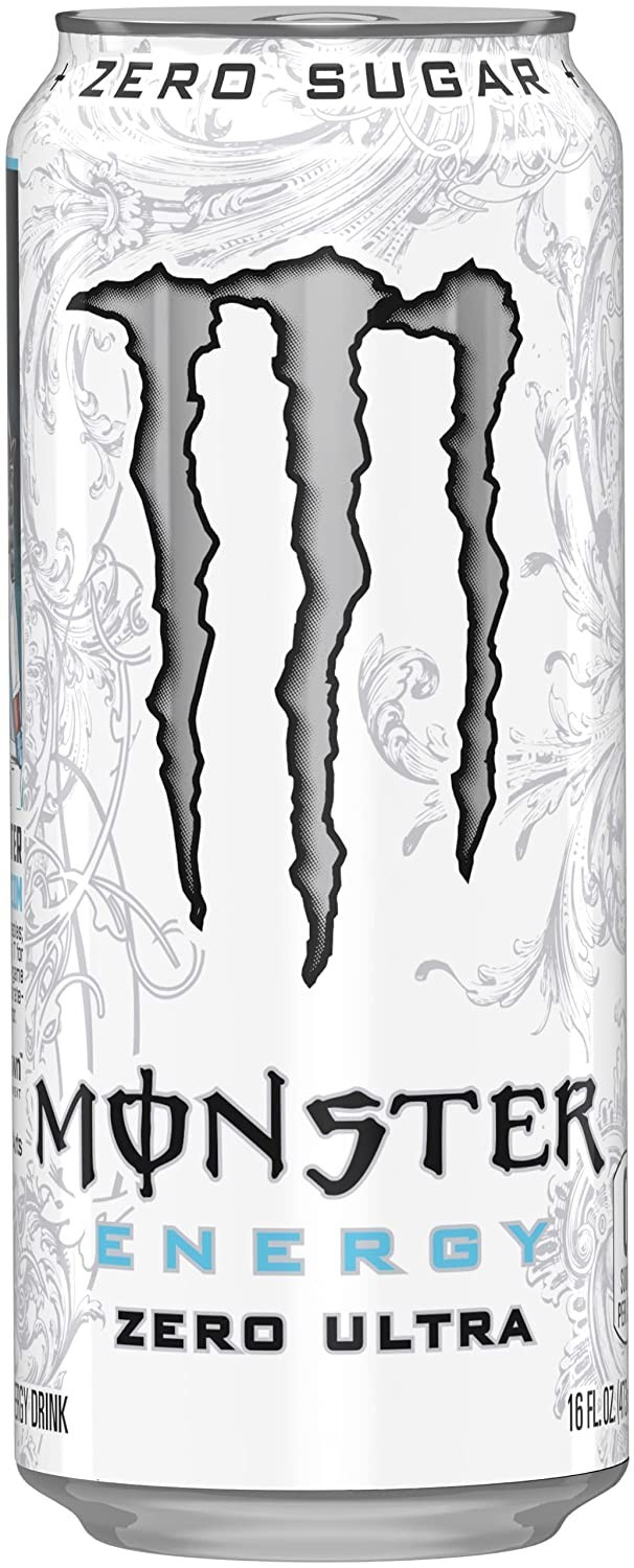 Monster Zero Ultra Energy Drinks, ALL FLAVORS. 16oz -12 Pack, Try A Variety Pack