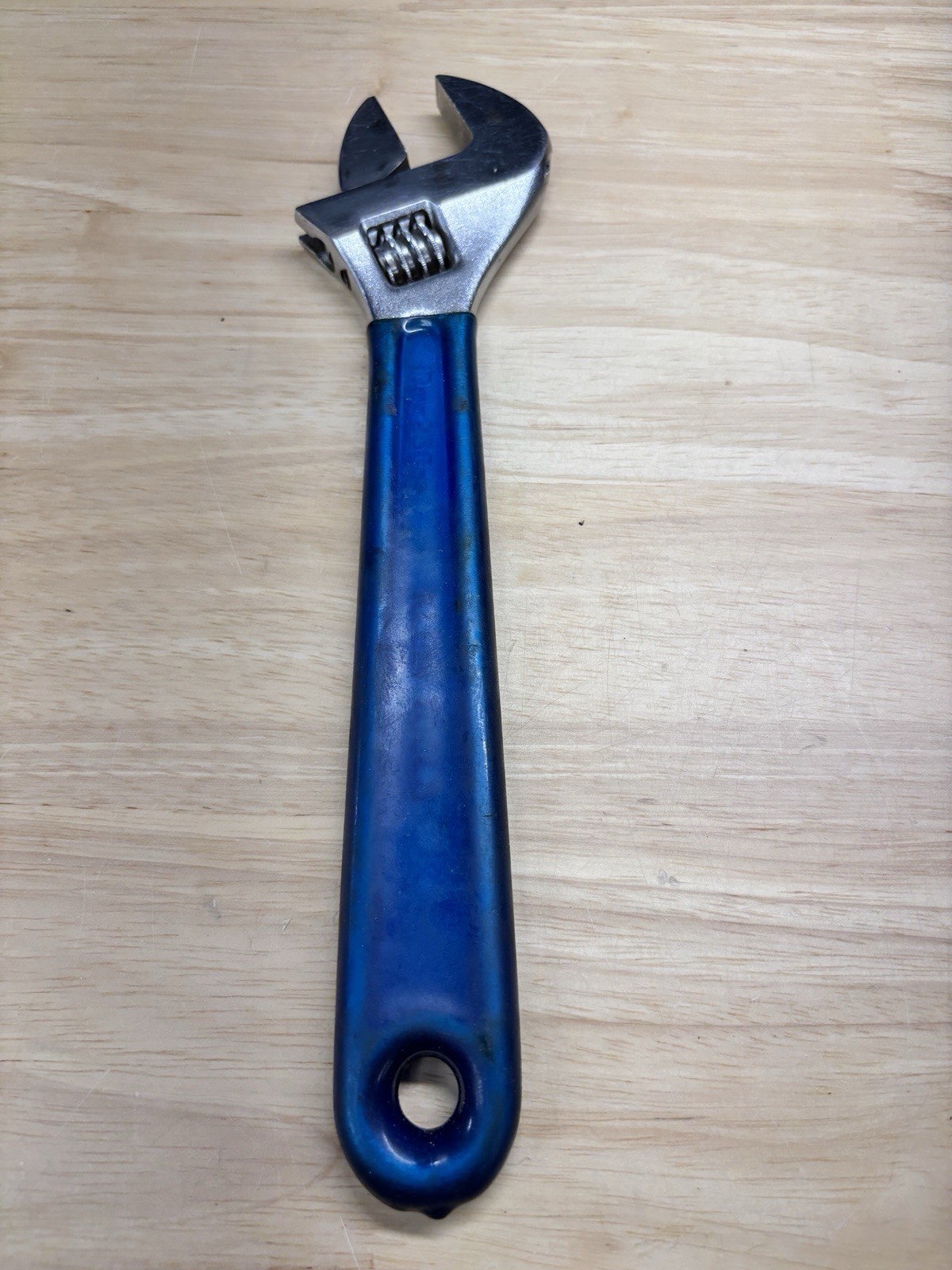 Klein Tools 10 inch adjustable wrench Blue Rubber Comfort Grip
