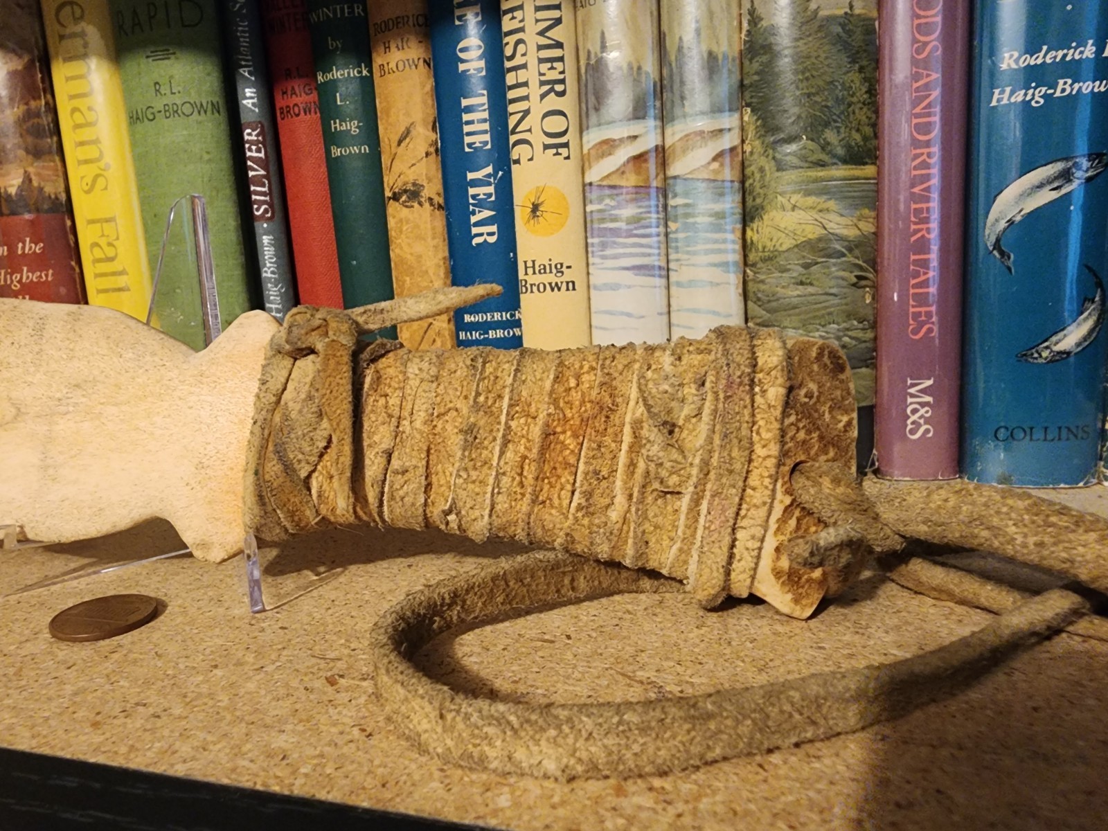 Early 20th Cent. Alaska Inuit Snow Cutting Knife Authentic Carved Blade