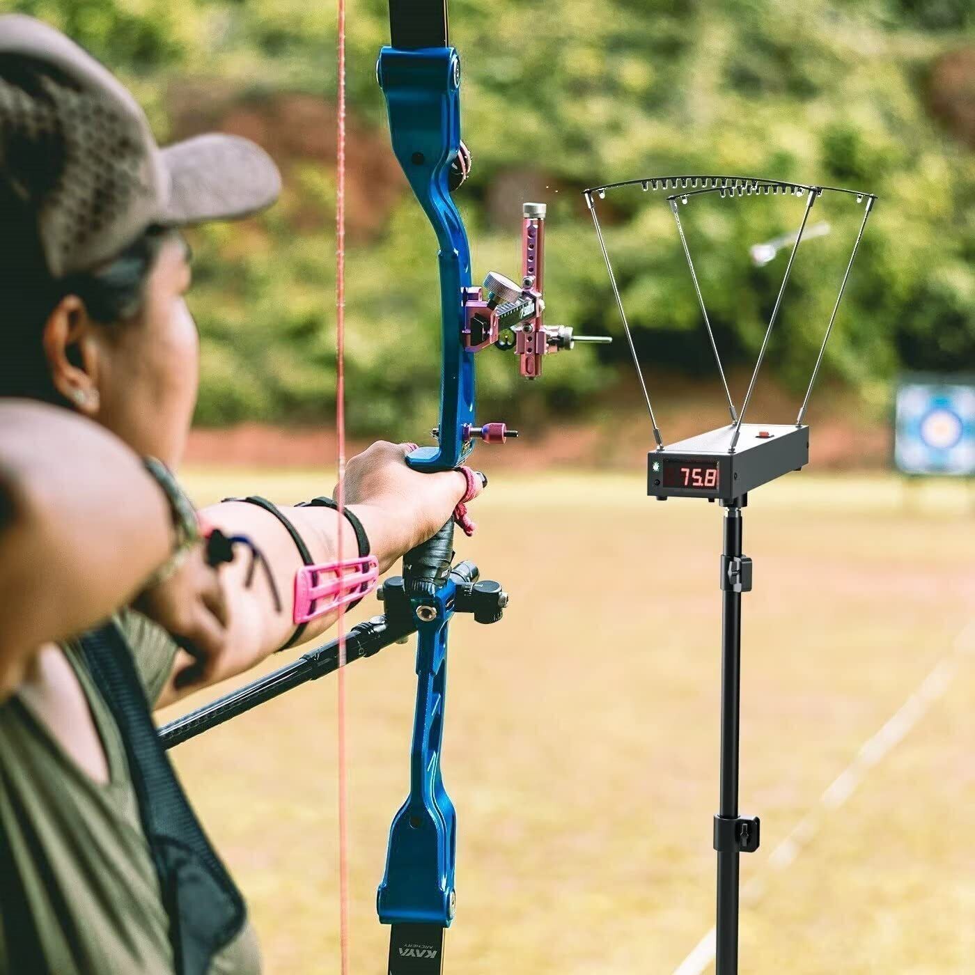 Shooting Chronograph 4-6500FPS Ball Bullet Measure Bow Arrow Velocity Tester