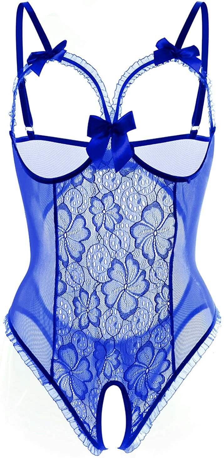 Sexy-Lingerie Women's Sleepwear Babydoll Underwear Lace Dress G-String Nightwear