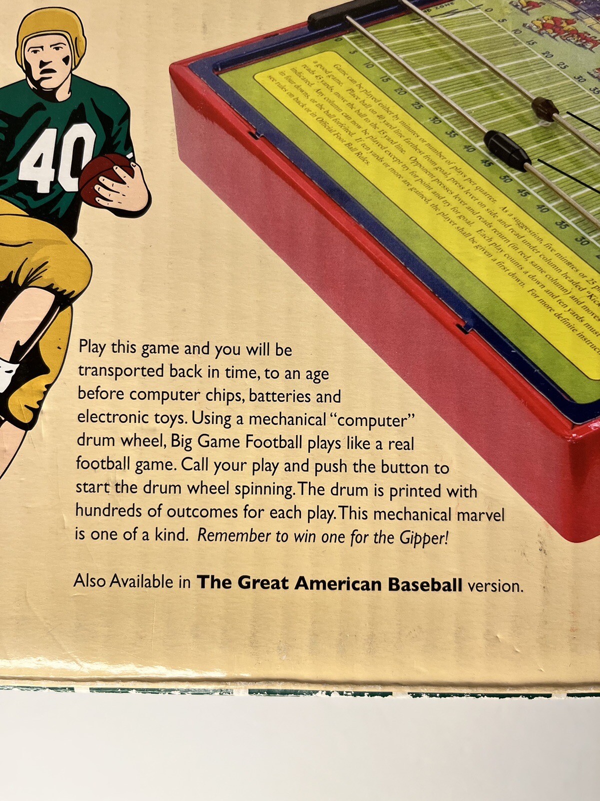 Vintage Schylling Big Game Football Classic Tin Football Game NOS