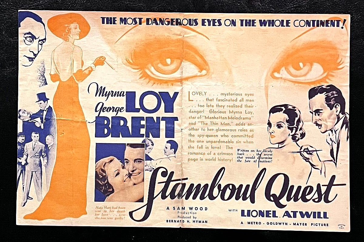 MGM STAMBOUL QUEST 1934 MOVIE HERALD - MYRNA LOY, GEORGE BRENT