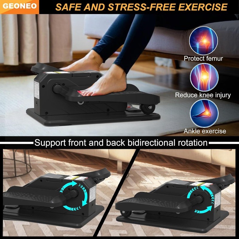 Under Desk Elliptical Machine, Electric Ellipse Leg Exerciser for Senior, Quiet