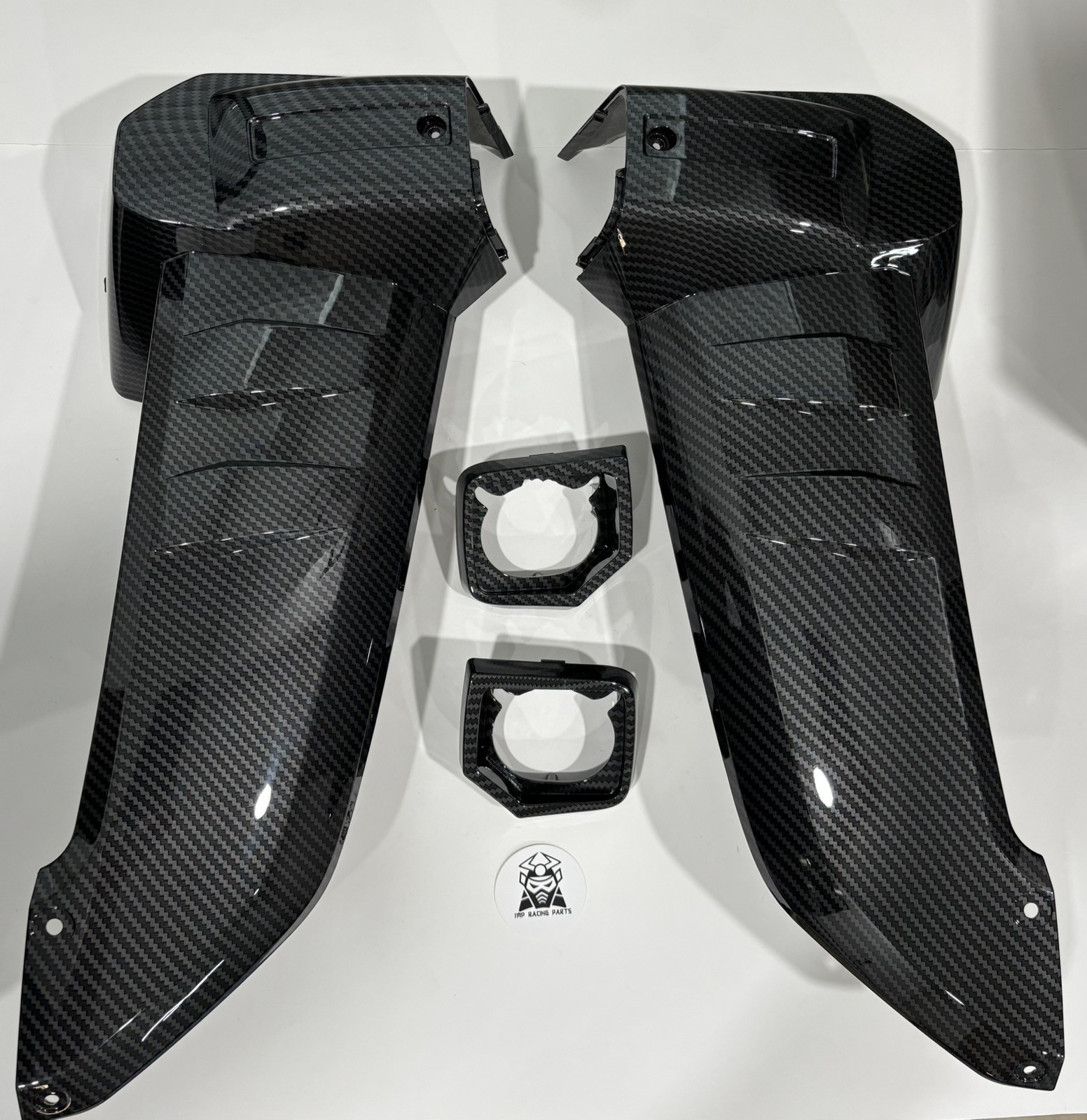 SCOOTER CARBON FIBER FRONT SIDE PANEL CHUMA TANK 200 MAXUMA CARBON ARMOR GY7