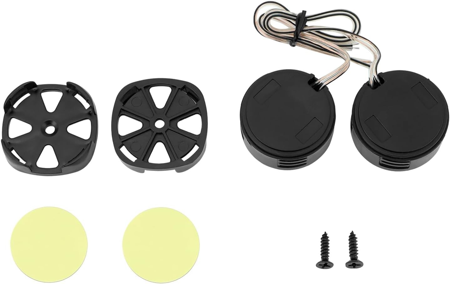 2 Pair 1 inch Car Tweeters 1000W Black Super High Frequency Micro Dome Piezo