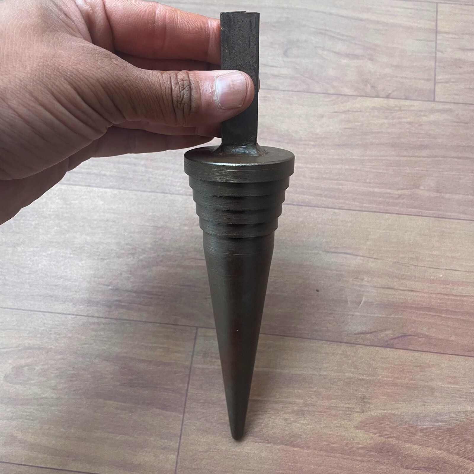 Vintage Silversmith blacksmith hardy Stepped cone Hard steel anvil 32.59 oz