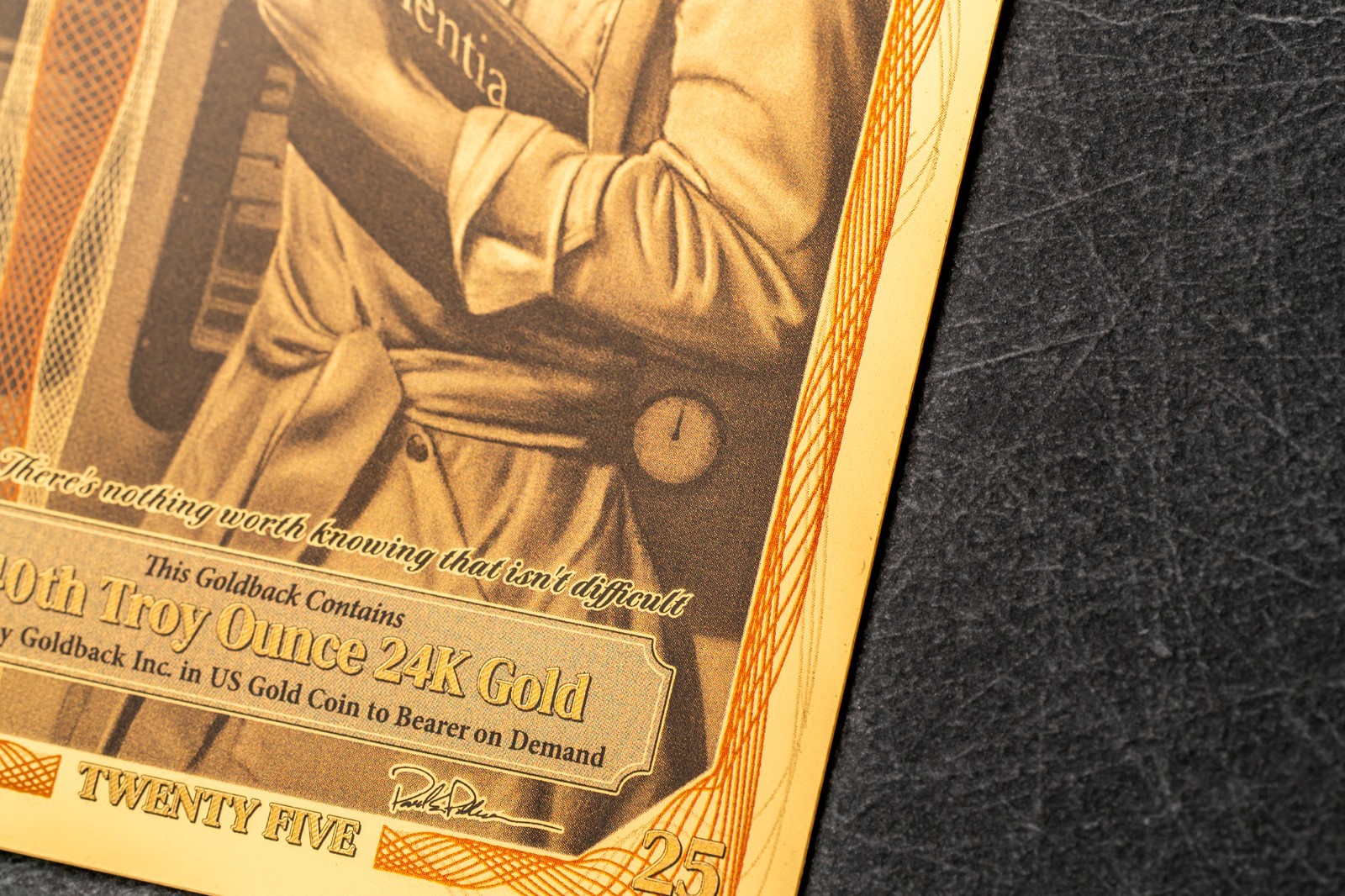 2026 - 25 IDAHO Goldback Aurum Gold Foil Note 1/40 oz 24kt .999 Fine PRESALE