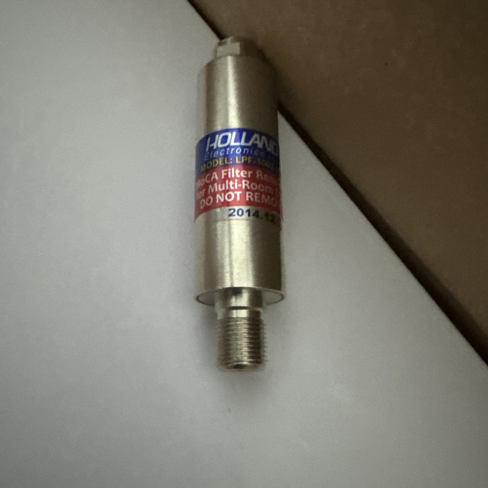 Holland MPOE-TM MoCA POE Filter for Cable TV Coaxial (Model LPF-1002-70)