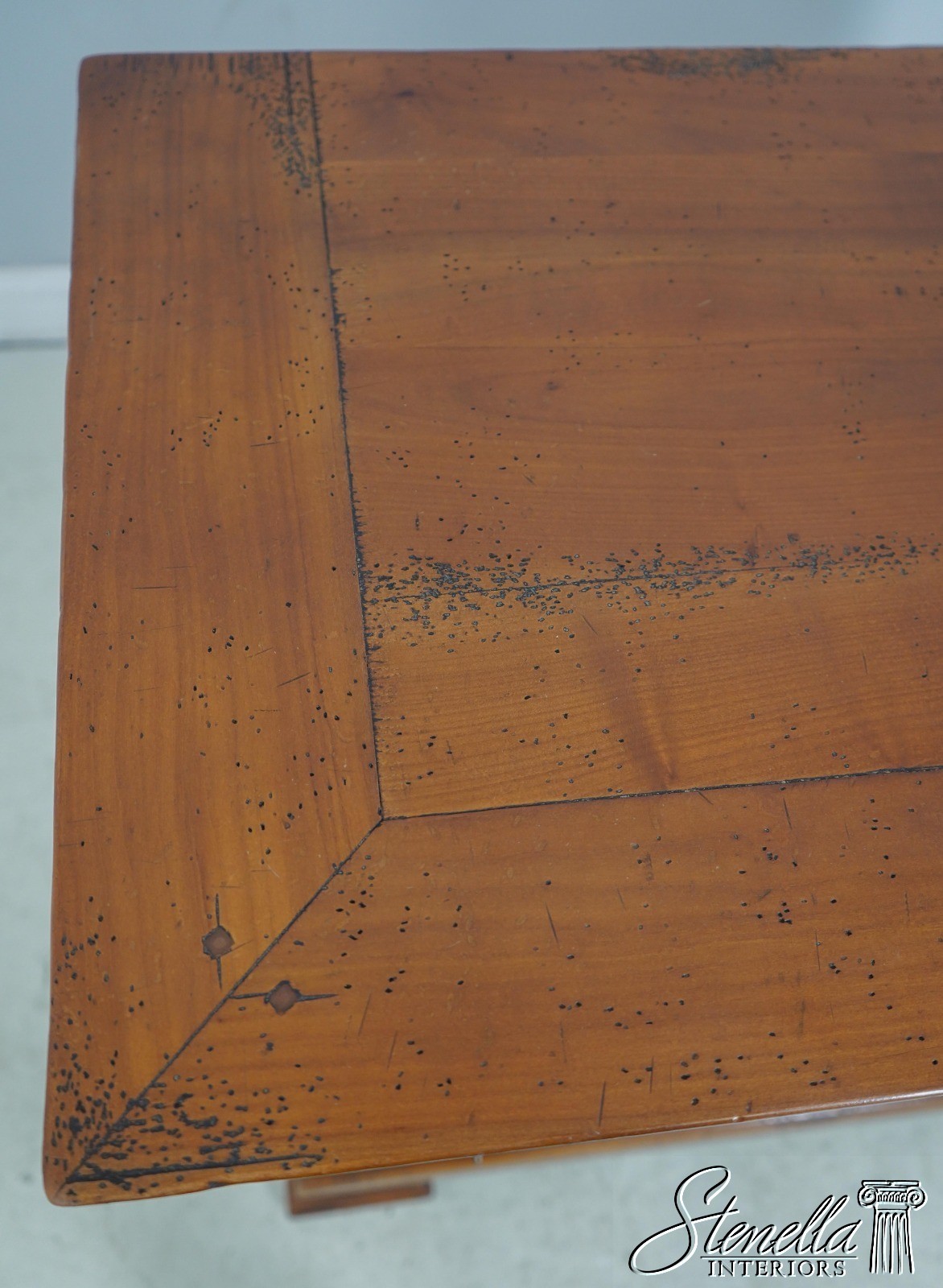 L61269: Italian Continental Style Distressed Finish Cabinet