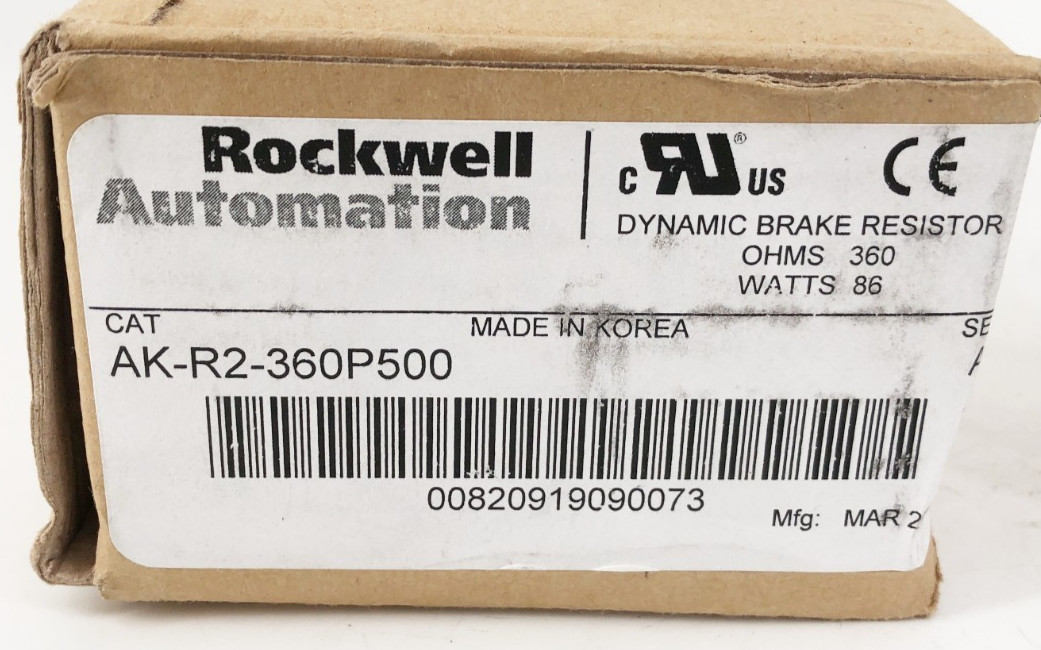 New Rockwell Automation AK-R2-360P500 Dynamic Brake Resistor 360 Ohms 86W