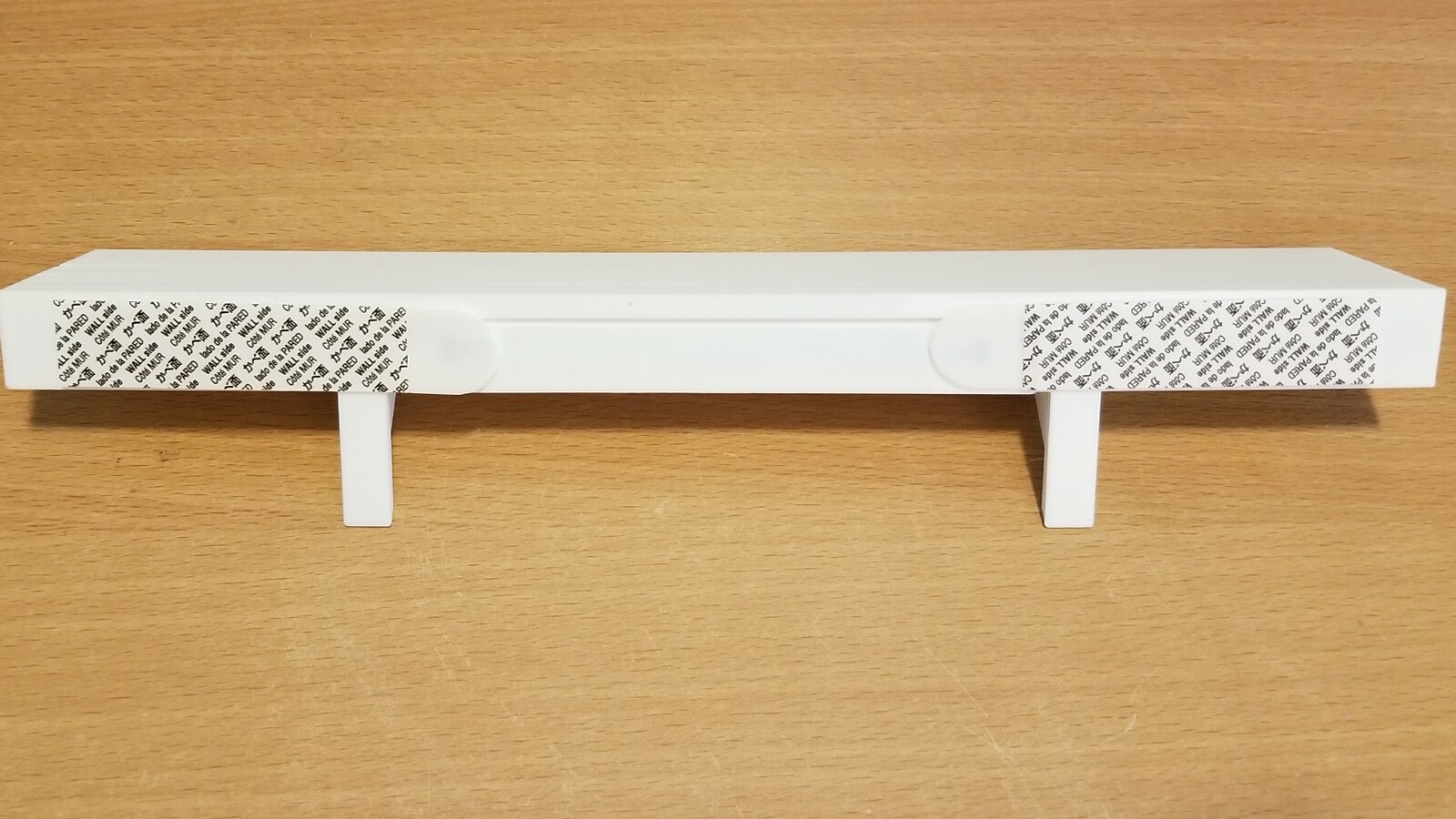 12" x 2" Black Wall Shelf Easy No Hole No Nail install uses 3M Command Strips