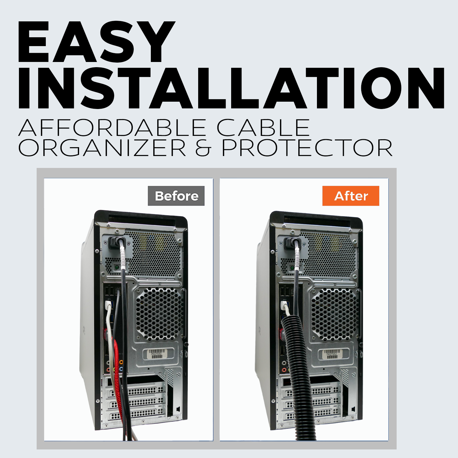 Wire Loom Black 100' Feet 1/2" Split Tubing Hose Cover Auto Home Marine