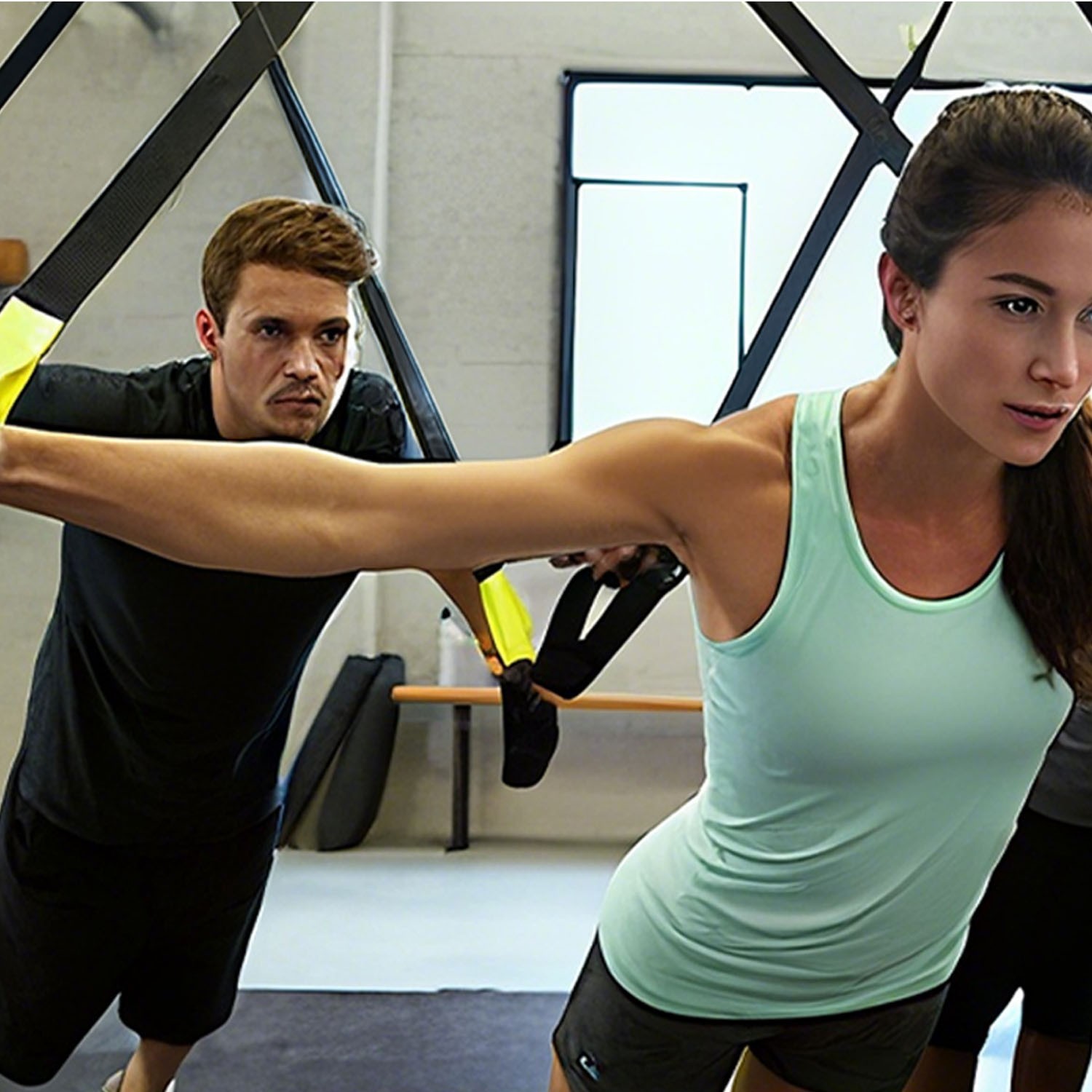 Home Gym Suspension Resistance Strength Training Fitness Straps Workout Trainer