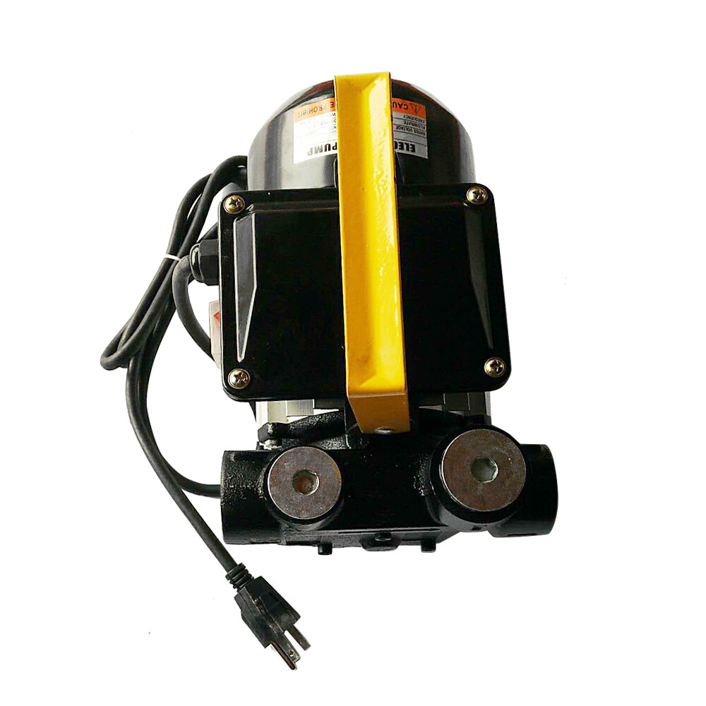 110V AC Self Priming Electric Oil Pump Transfer Fuel Diesel W/ Aluminum Casing