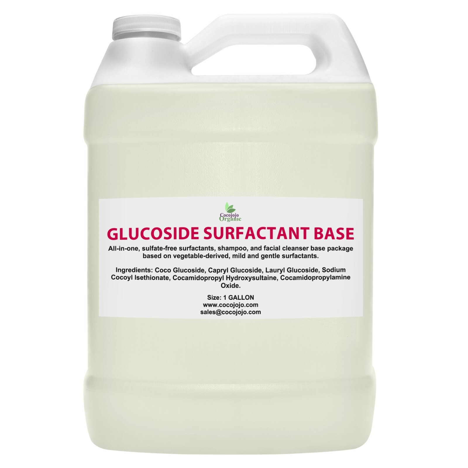 Glucoside surfactant base natural coco decyl capryl foam cleanser shampoo bulk