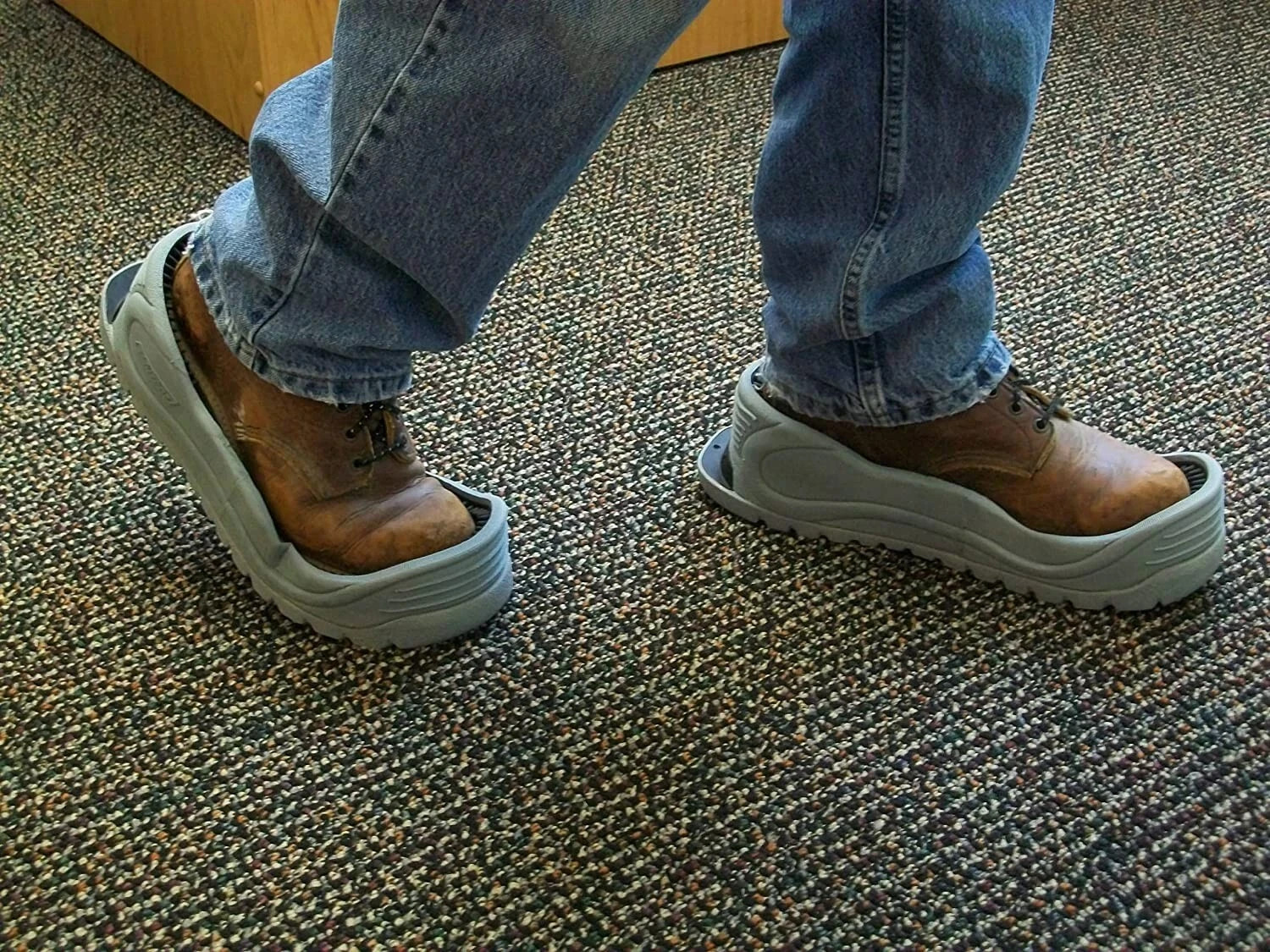 (Size 10.5 Men's - 11.5 Women) Tidy Trax (E) Hands-Free Shoe Boot Indoor Covers