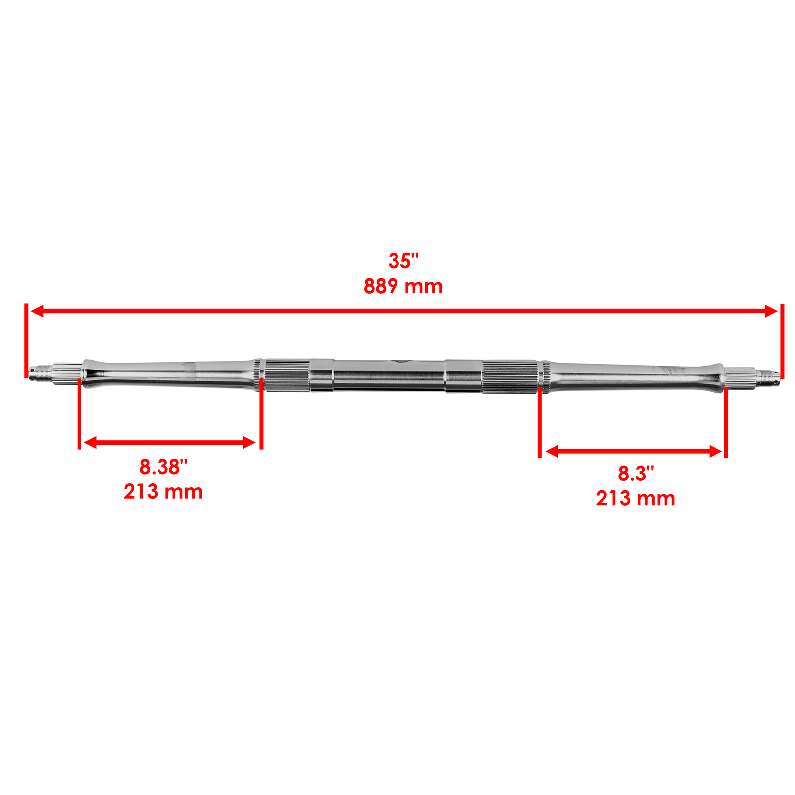 Caltric Rear Wheel Axle for Suzuki QuadSport LT-Z400 64711-33H00 2009-2014