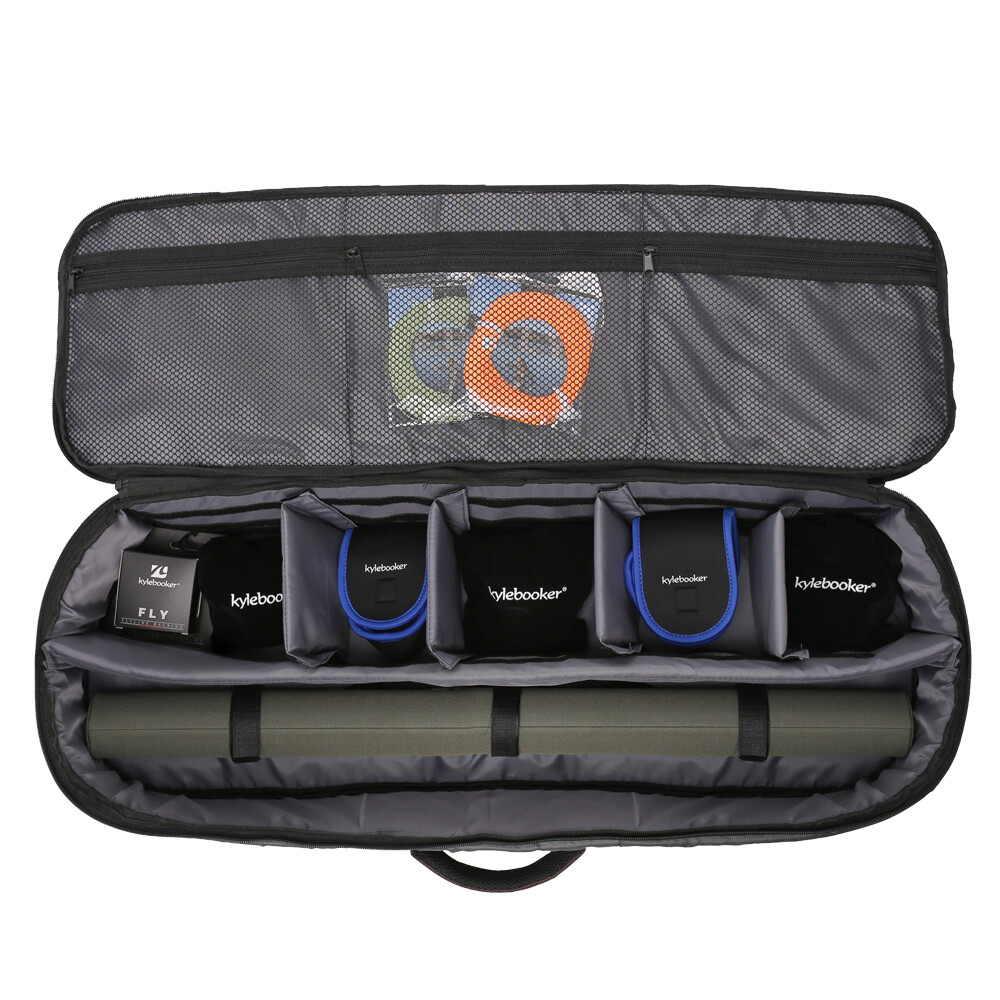 Fly Fishing Rod Travel Case Rod and Reel Organizer Storage Bag Multi-Function