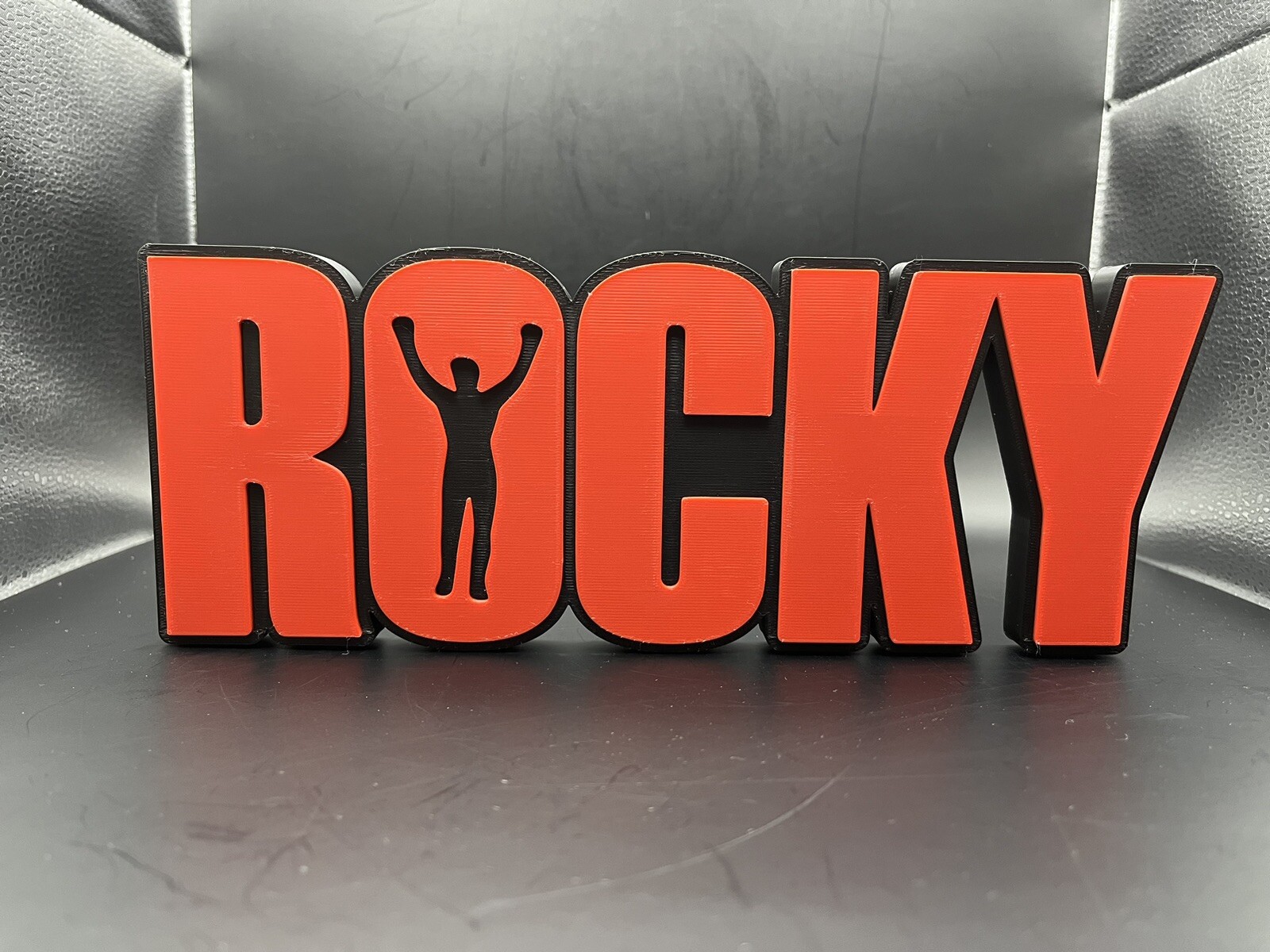 Rocky Movie Logo Sign Display | 3D Wall Desk Shelf Art