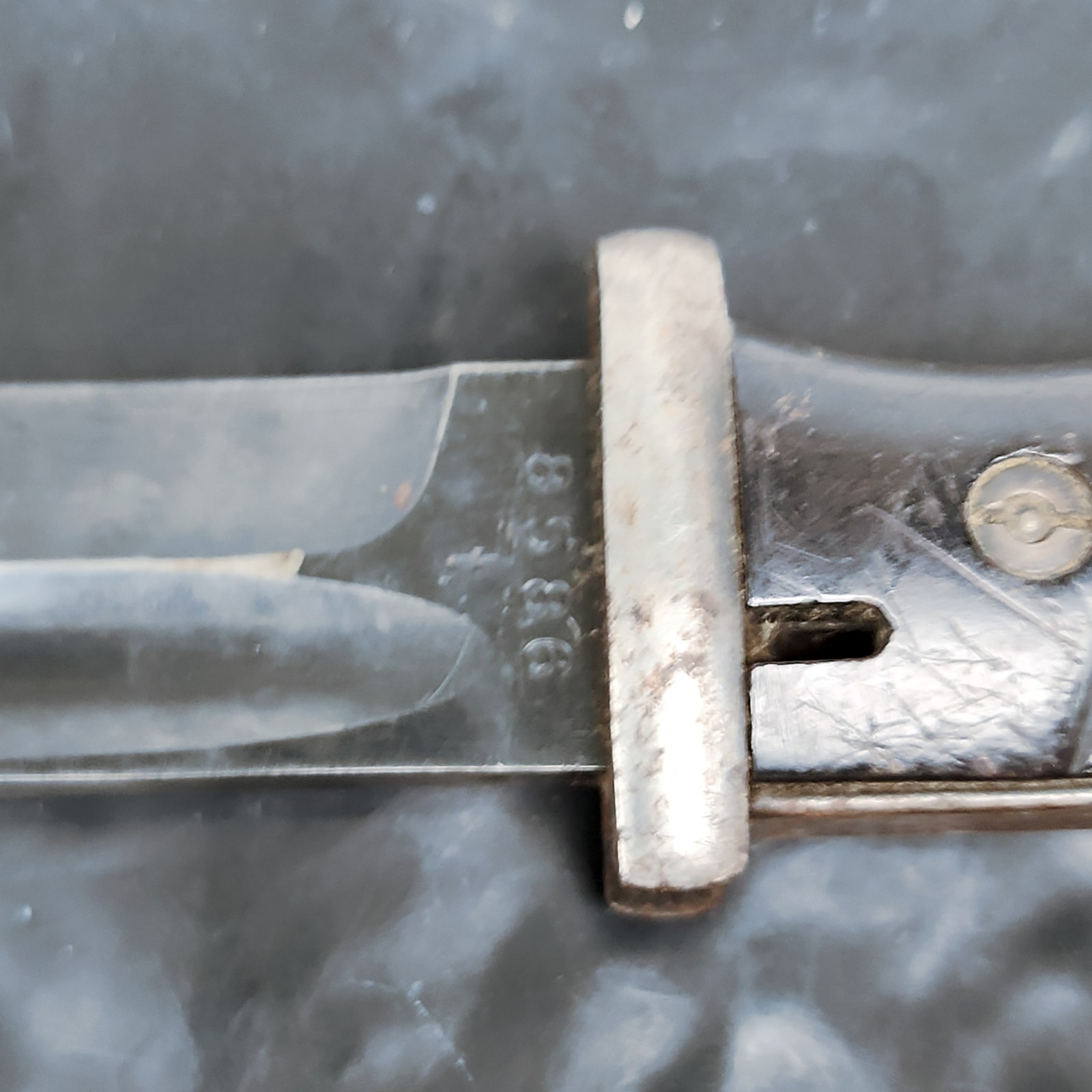 WWII German S84/98 Bayonet K98 Rifle 41fnj 9858 w/Matching Scabbard Knife