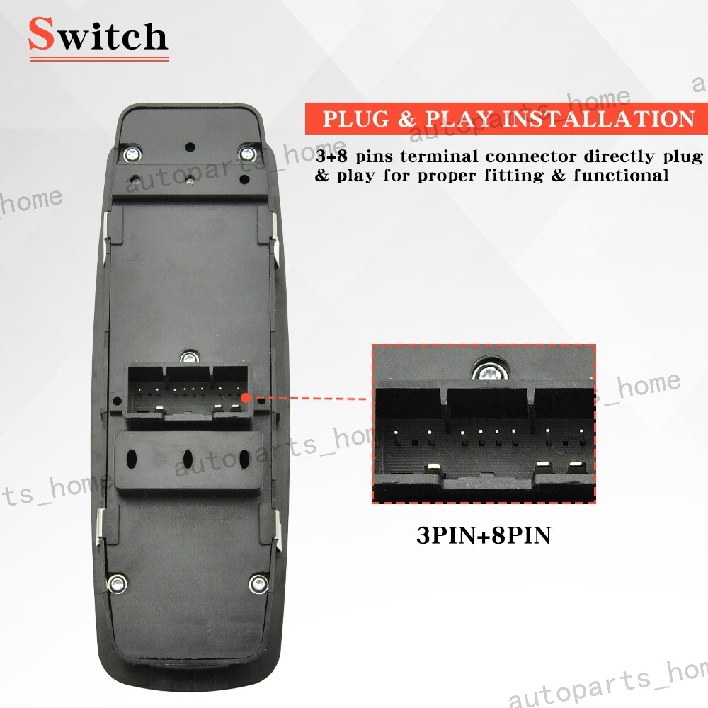 Master Power Window Control Switch For 2011 2012 2013-2022 Dodge Charger 4-Door