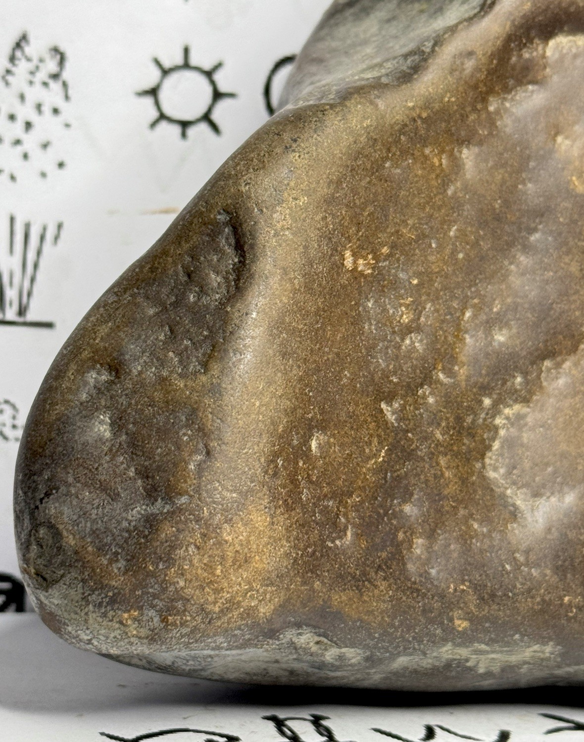 Native American Indian Authentic Artifact Stone Carved Effigy, 3 lb 14 oz • VA