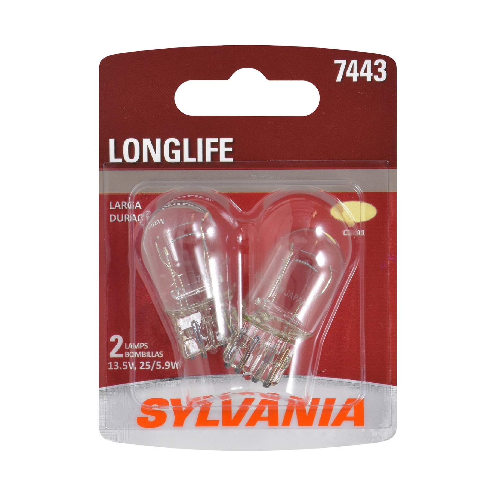 SYLVANIA 7443 Long Life Mini Bulbs – Reliable DRL & Reverse Lights (2 Pack)