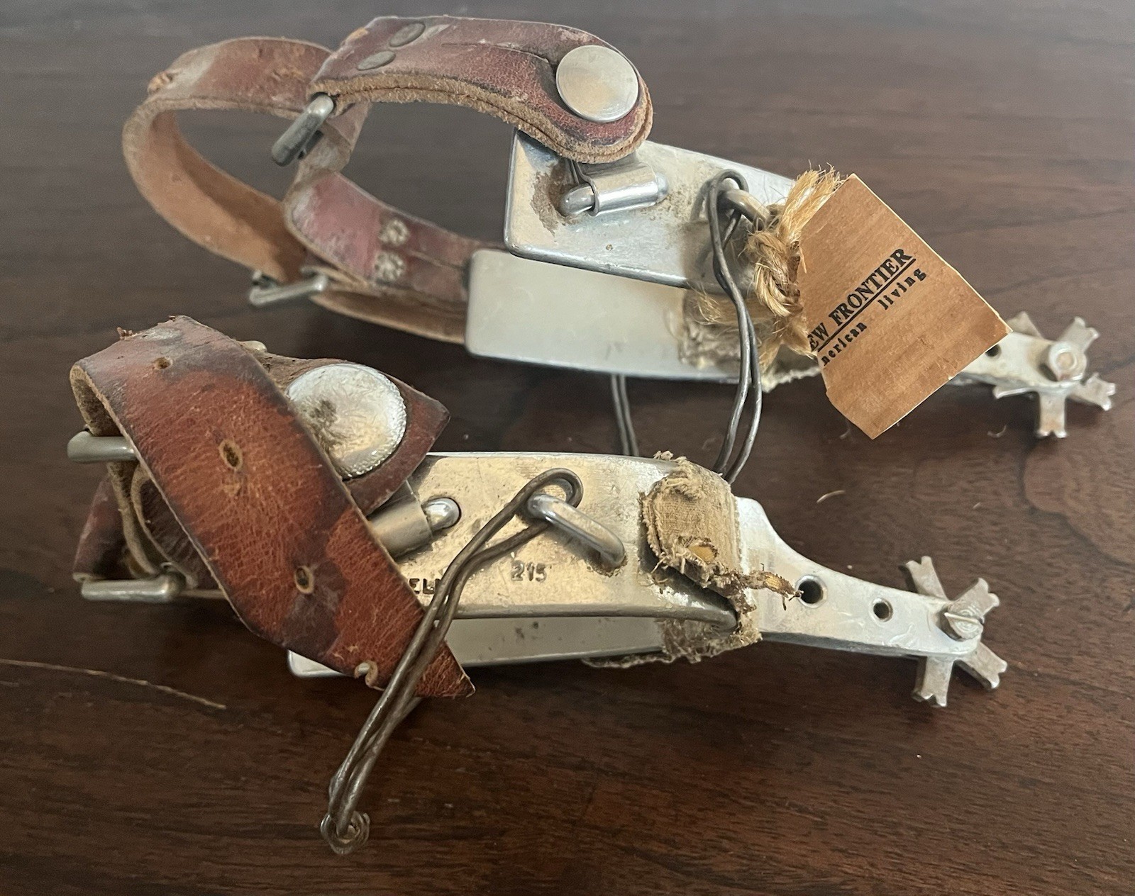 Vintage Kelly 215 Bull Riding Spurs w/  Straps  Rodeo  Western, Cowboy