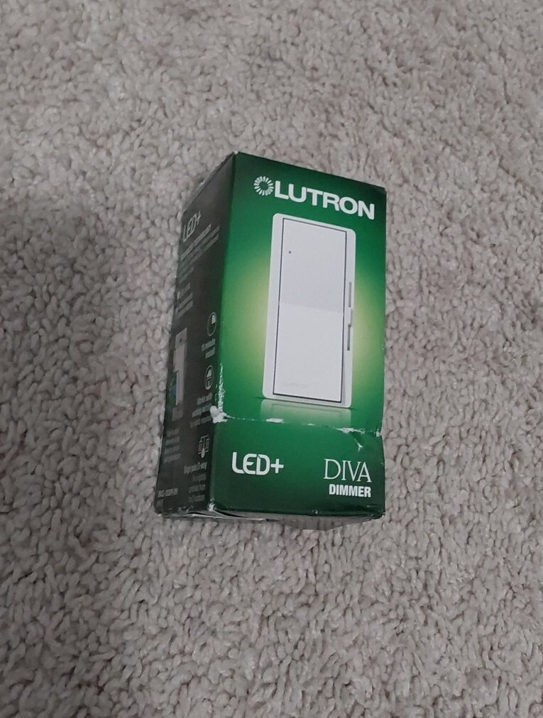 Lutron Diva DVCL-153PR-WH 120V Single Location or 3Way CFL/Digital LED Dimmer W