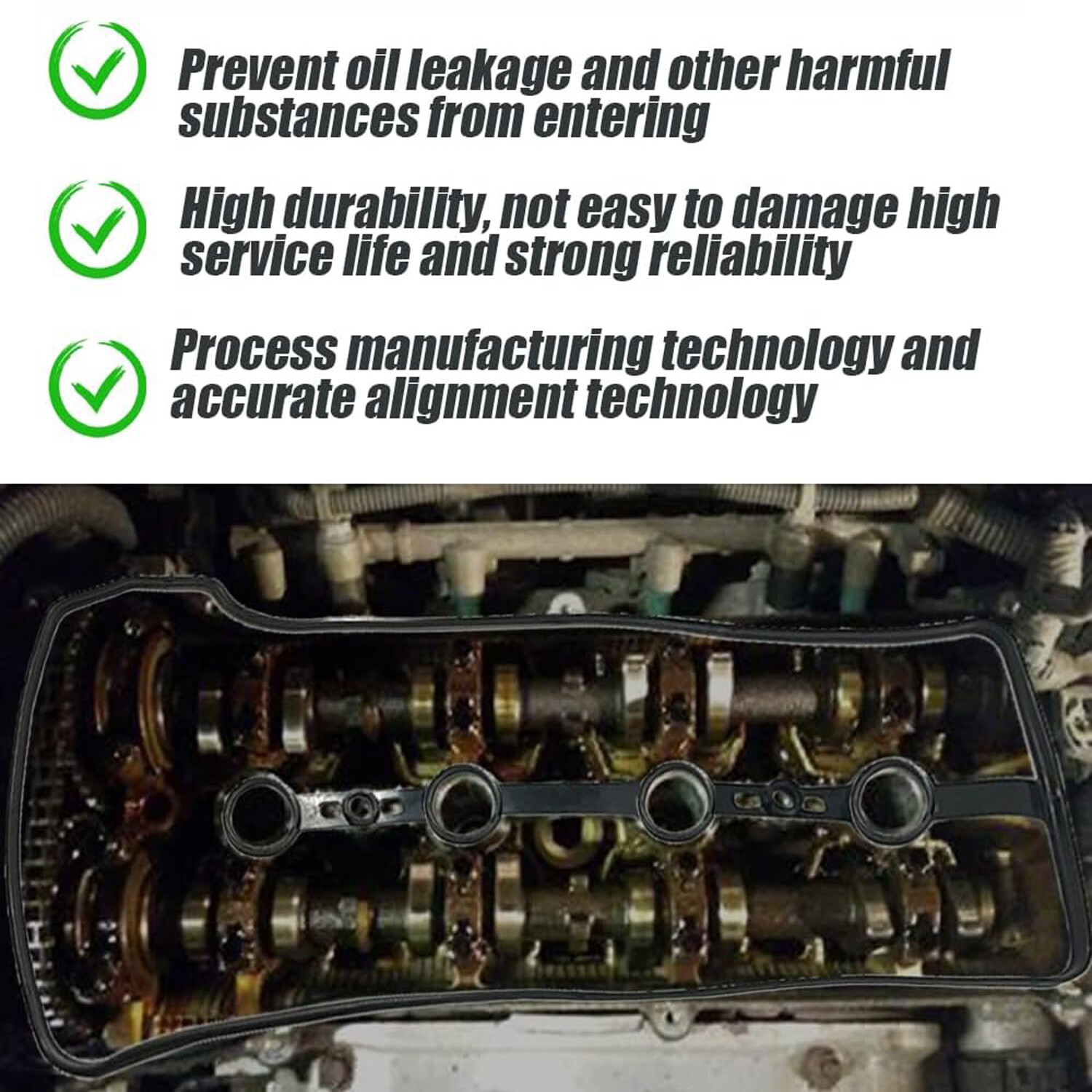 Engine Valve Cover Gasket For Toyota Camry 2002-2011 2.4L L4 2362cc 11213-28021