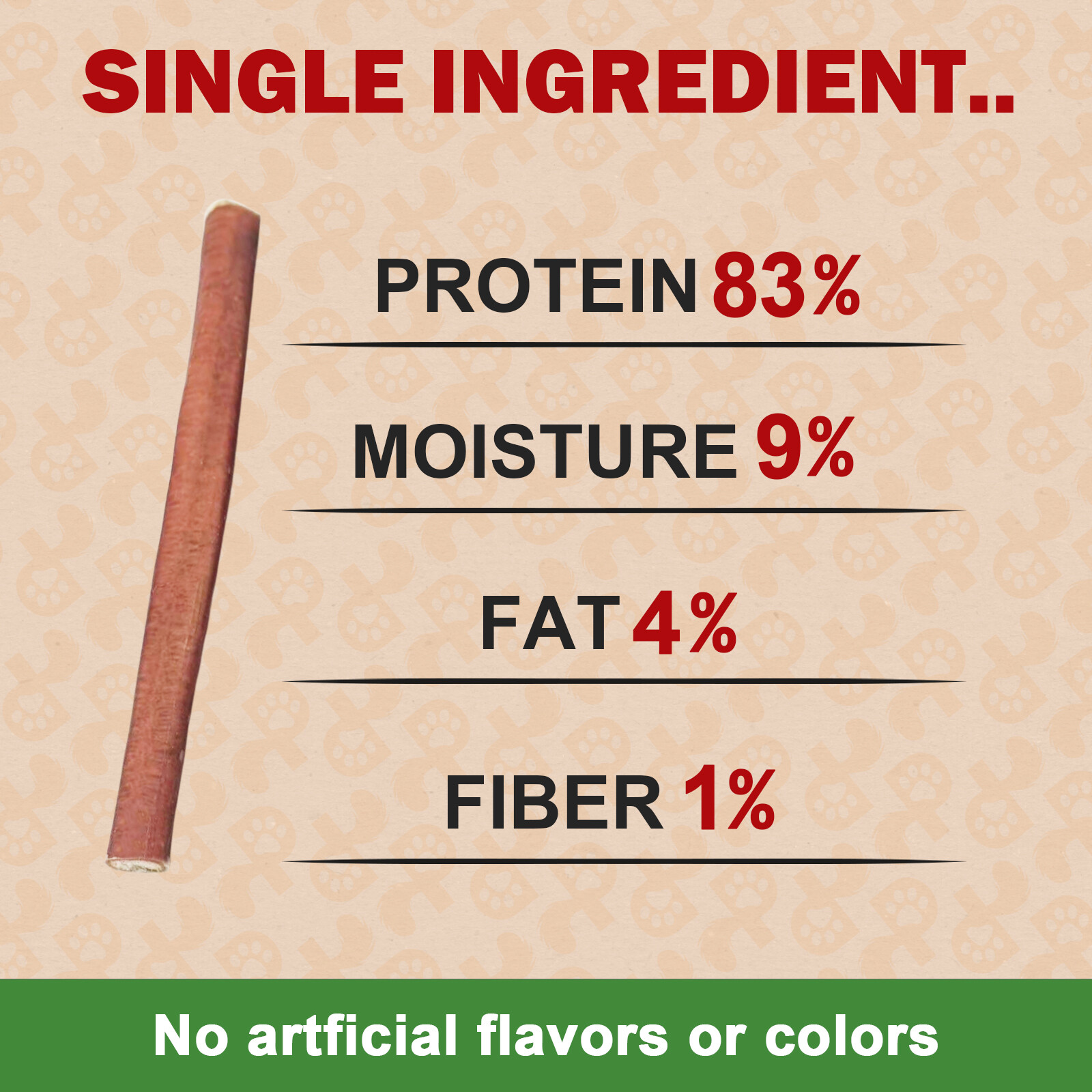 6" inch BULLY STICKS Natural Dog Treats Chews USDA & FDA Approved