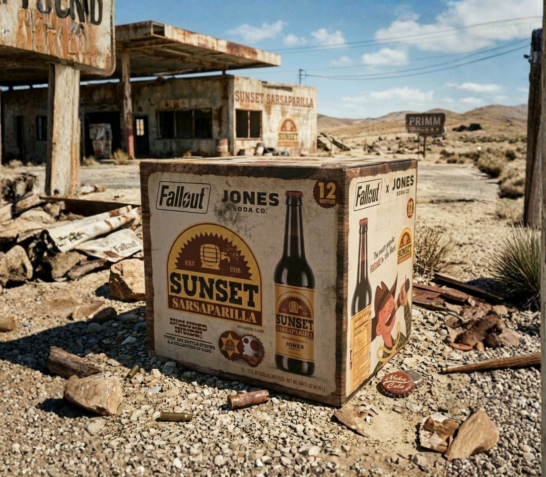 Fallout Sunset Sarsaparilla Jones Soda 12-Pack Vault-Tec Limited Edition NEW BOX